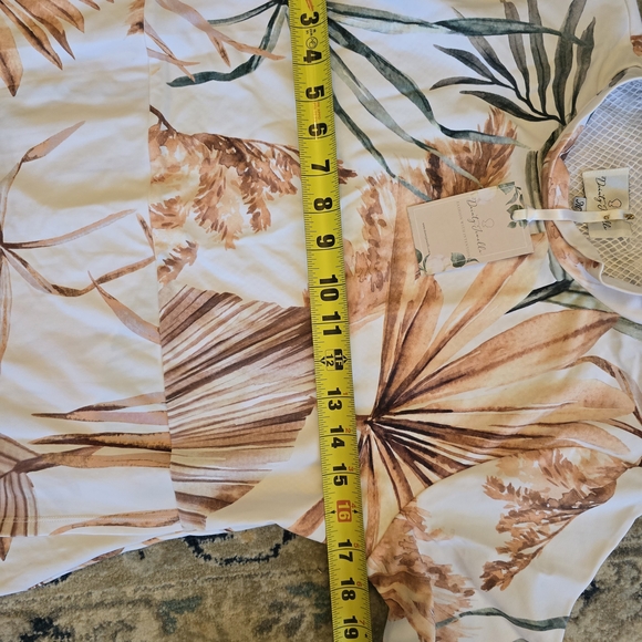 Dainty Jewells Sunset Scene Swimdress with Green and Tan Palm Print - Picture 9 of 9